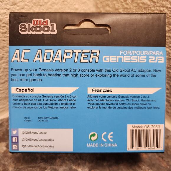 Genesis AC Adapter [Model 2 / 3] - Old Skool - SEGA - Picture 2 of 3